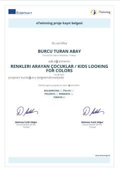 Renkleri Arayan Çocuklar eTwinning Projesi